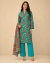 Emerald Rouge – Stitched Lawn 3 Piece Suit