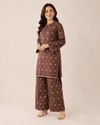 Golden Cocoa – Stitched Lawn 2 Piece Co-ord Set