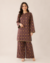 Golden Cocoa – Stitched Lawn 2 Piece Co-ord Set