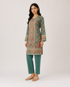 Heritage Sage – Stitched Cambric 2 Piece Suit