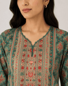 Heritage Sage – Stitched Cambric 2 Piece Suit
