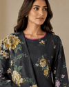 Midnight Floral – Stitched Lawn 3 Piece Co-ord Set