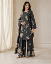 Midnight Floral – Stitched Lawn 3 Piece Co-ord Set