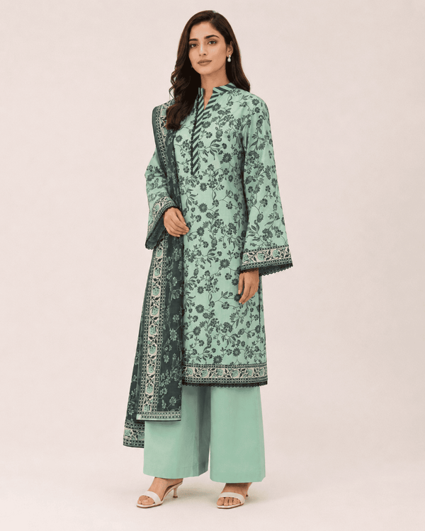 Mint Serenade – Stitched Lawn 3 Piece Suit