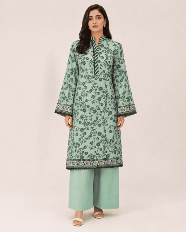 Mint Serenade – Stitched Lawn 3 Piece Suit