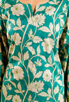Sea Green Printed Lawn – Unstitched 3 Piece Suit