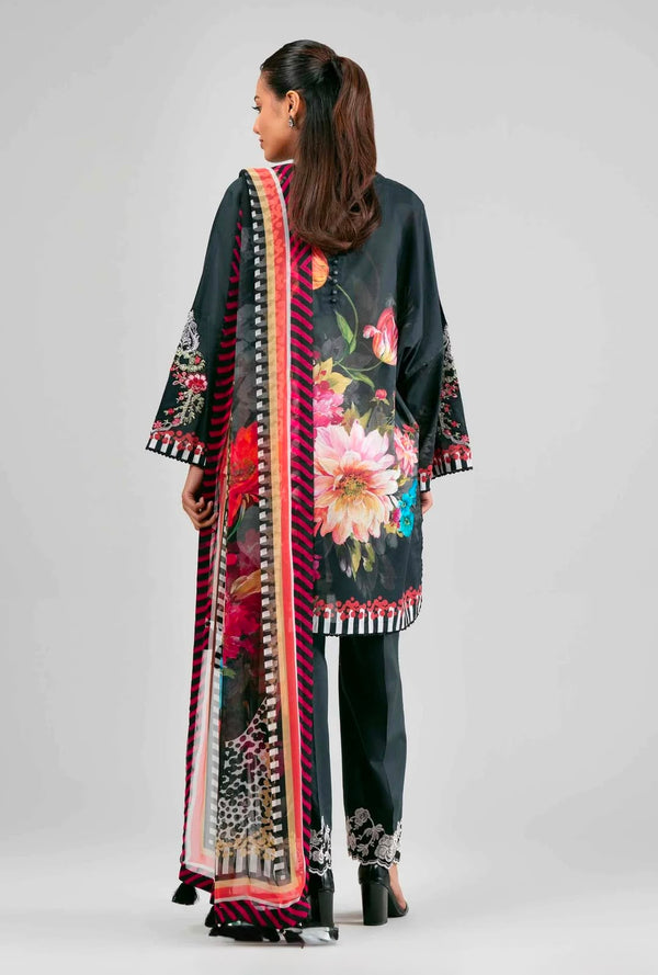Floral Style – Unstitched Lawn 3 Piece Suit