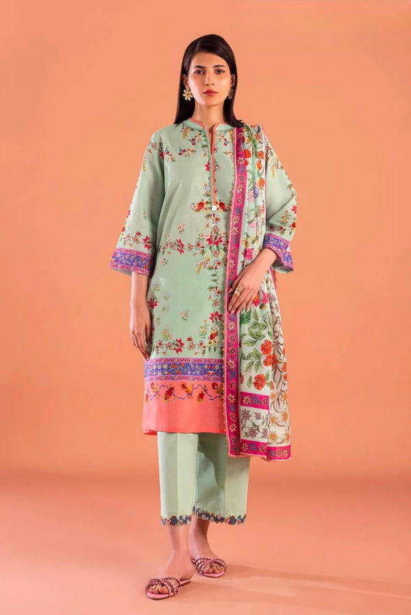Floral Printed Lawn – Unstitched 3 Piece Suit