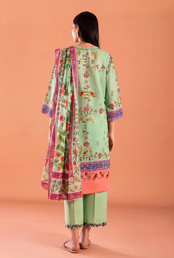 Floral Printed Lawn – Unstitched 3 Piece Suit