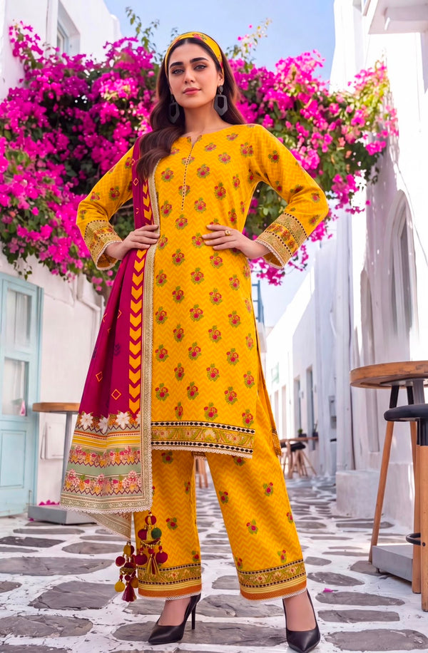 COCO Cords by Al Zohaib – Digital Printed Lawn 3-Piece Suit Unstitched