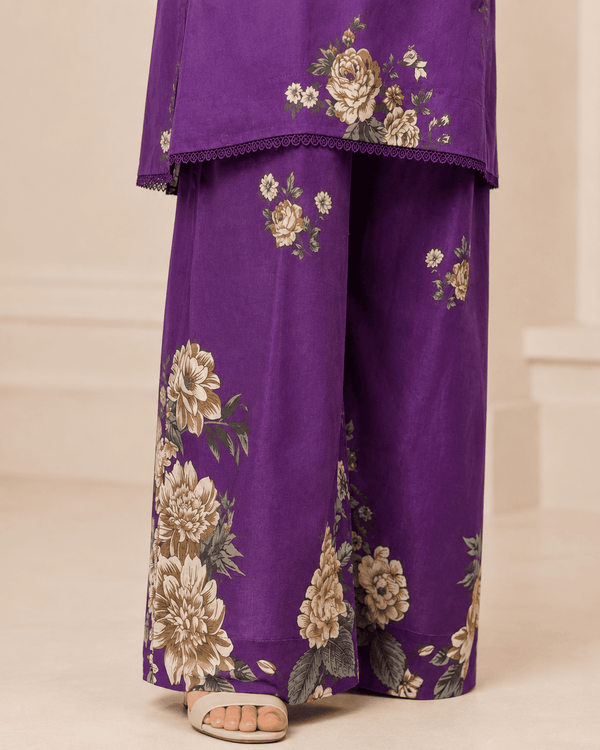 Violet Reverie – Stitched Lawn 3 Piece Co-ord Set
